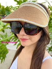 Load image into Gallery viewer, Sun Visors - Wide Brim with Pearls