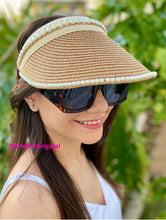 Load image into Gallery viewer, Sun Visors - Wide Brim with Pearls